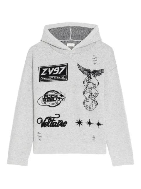 graphic-print hoodie by ZADIG&VOLTAIRE