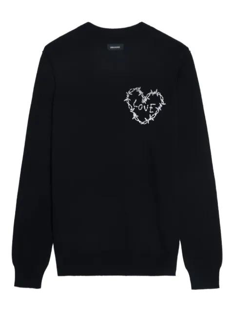 heart-detail sweater by ZADIG&VOLTAIRE