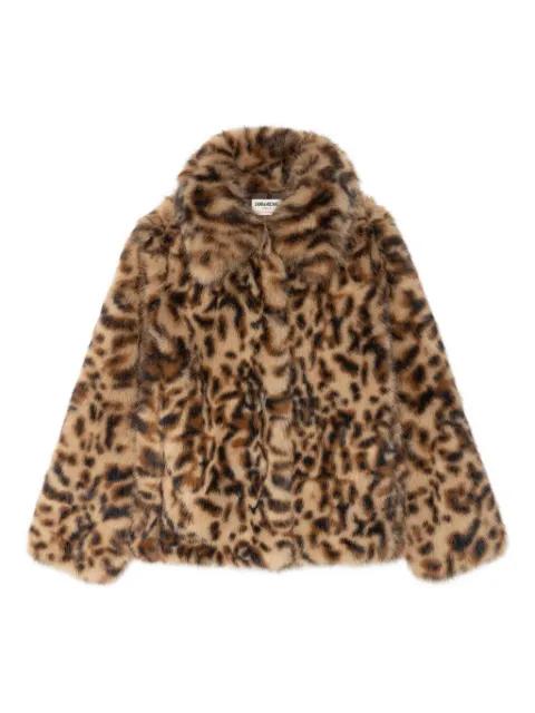 leopard-print faux-fur coat by ZADIG&VOLTAIRE