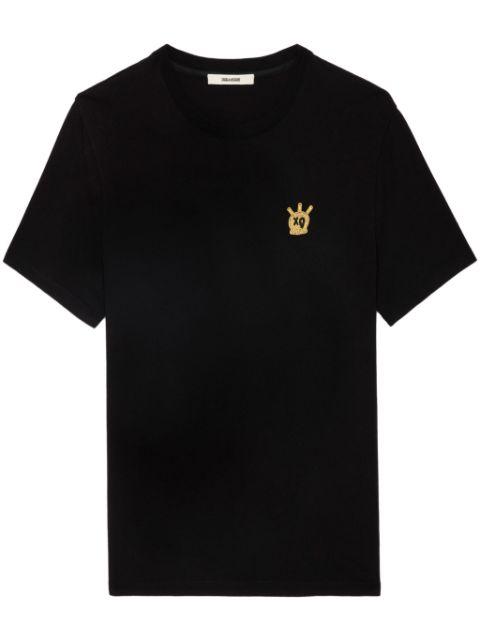 logo-embroidered organic cotton T-shirt by ZADIG&VOLTAIRE