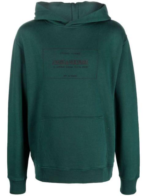 logo-print hoodie by ZADIG&VOLTAIRE