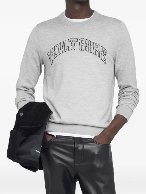 logo-print sweater by ZADIG&VOLTAIRE