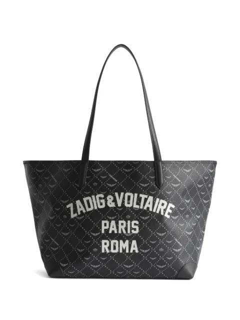 logo-print tote bag by ZADIG&VOLTAIRE