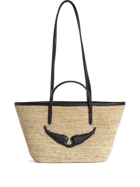 mini Wings basket beach bag by ZADIG&VOLTAIRE
