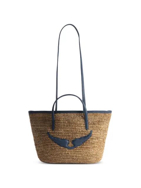 mini Wings raffia tote bag by ZADIG&VOLTAIRE