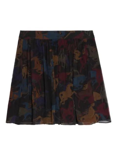 pleated horse-print skirt by ZADIG&VOLTAIRE