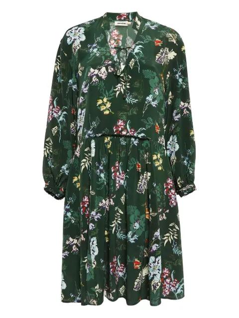pre-owned floral-print silk dress by ZADIG&VOLTAIRE