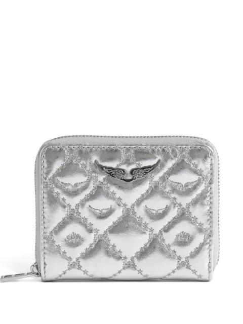quilted leather zip wallet by ZADIG&VOLTAIRE