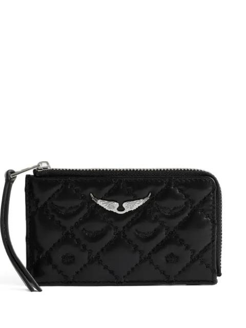 quilted logo-plaque cardholder by ZADIG&VOLTAIRE