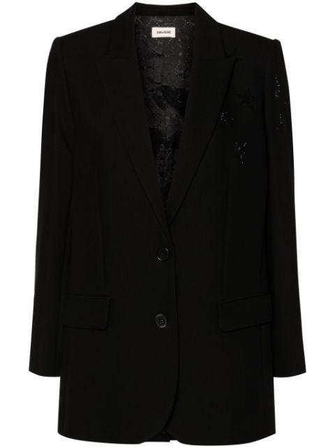 rhinestone-embellished blazer by ZADIG&VOLTAIRE