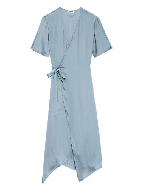 satin wrap dress by ZADIG&VOLTAIRE