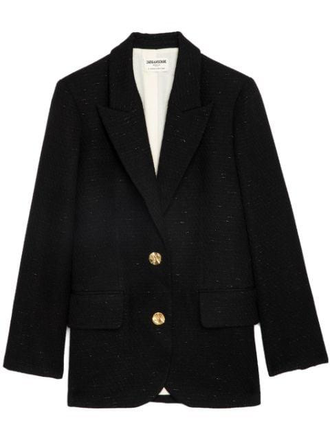 single-breasted tweed blazer by ZADIG&VOLTAIRE