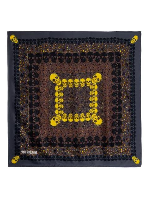 skull-print scarf by ZADIG&VOLTAIRE