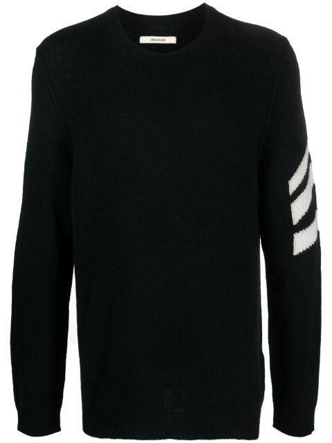 stripe-detail cashmere jumper by ZADIG&VOLTAIRE
