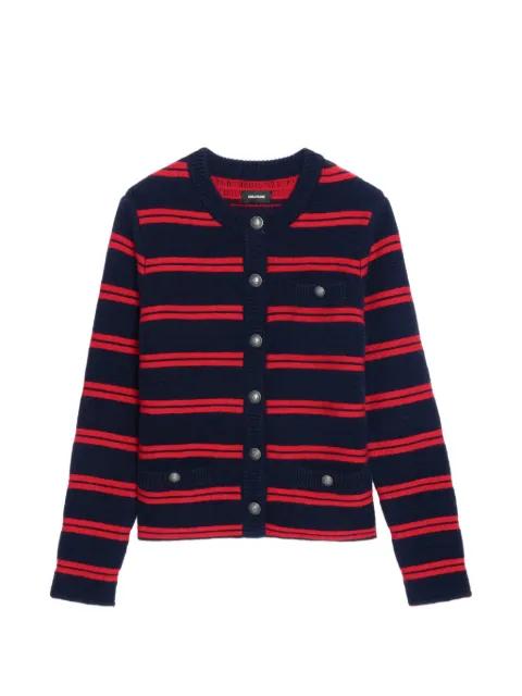 striped pocket cardigan by ZADIG&VOLTAIRE