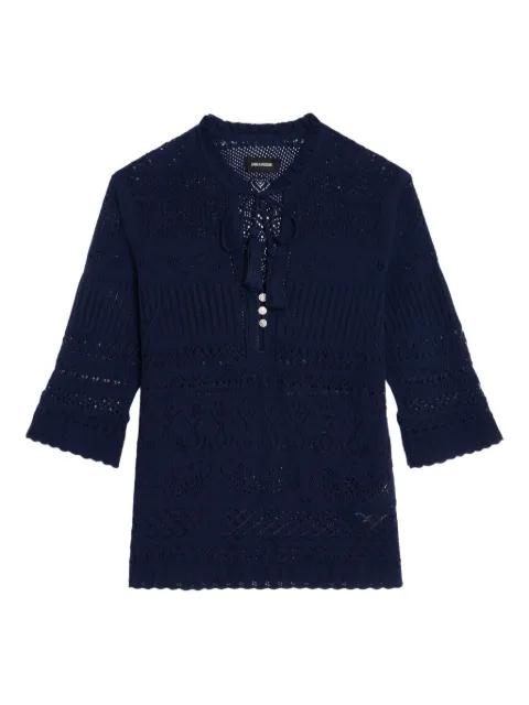 tassel-details T-shirt by ZADIG&VOLTAIRE