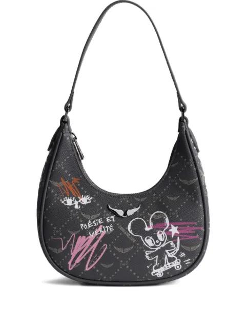 x Humberto Cruz Night Out monogram shoulder bag by ZADIG&VOLTAIRE