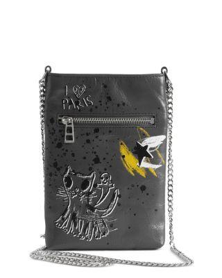 x Humberto Cruz Rock Leather Phone Pouch by ZADIG&VOLTAIRE