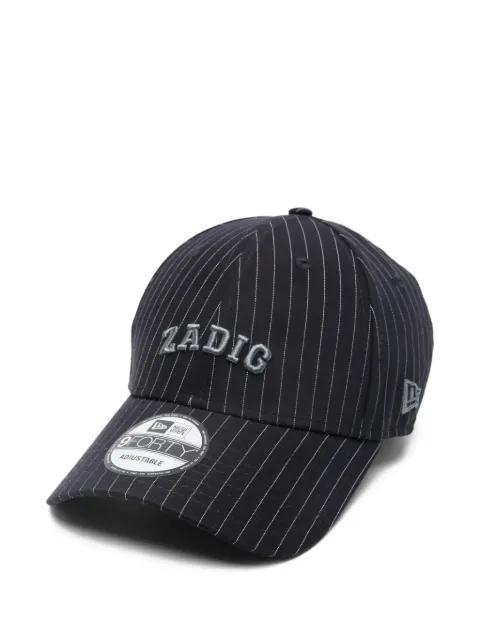 x New Era 9FORTY pinstripe logo cap by ZADIG&VOLTAIRE