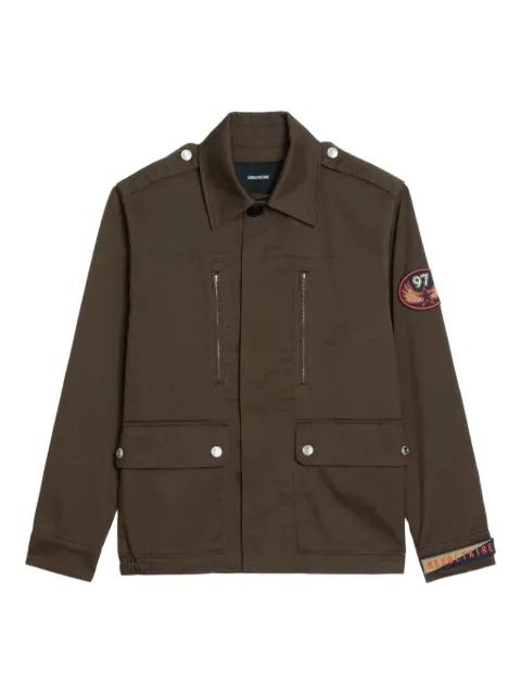 zip patch cotton jacket by ZADIG&VOLTAIRE
