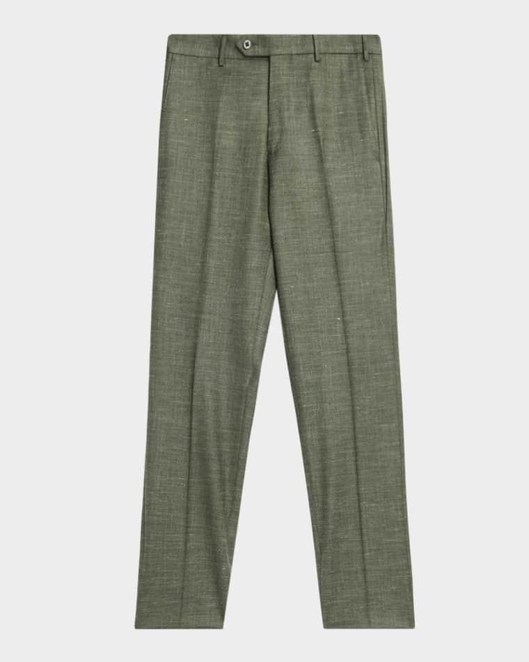 Men's Parker Silk and Wool Tapered Trousers by ZANELLA