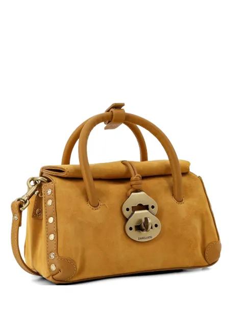 Dotta® Baby studded handle leather shoulder bag by ZANELLATO