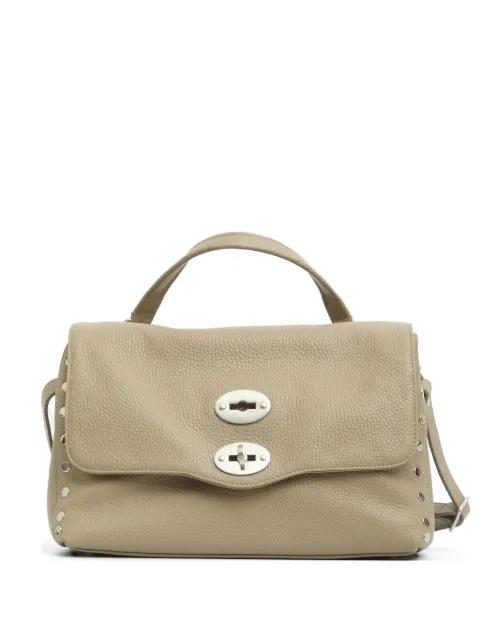 Postina Daily S grained leather tote bag by ZANELLATO