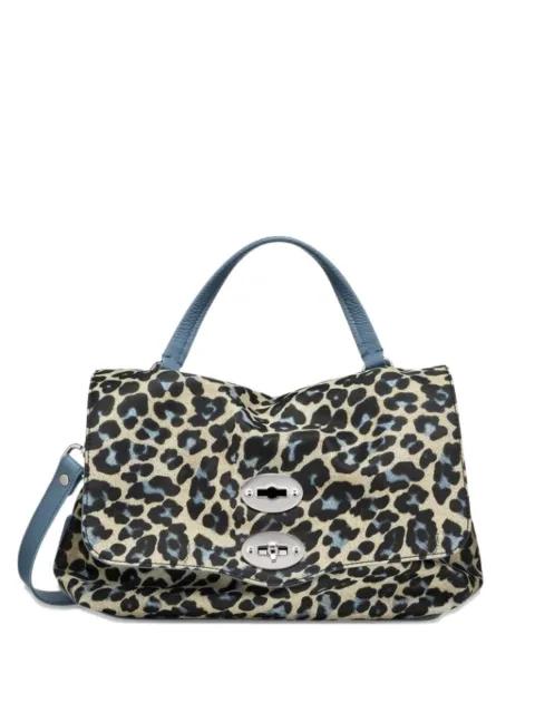 Postina leopard-print clutch bag by ZANELLATO
