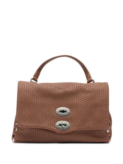 Postina® perforated stud-embellished tote bag by ZANELLATO