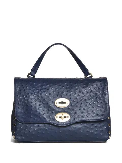 Postina studded leather satchel by ZANELLATO