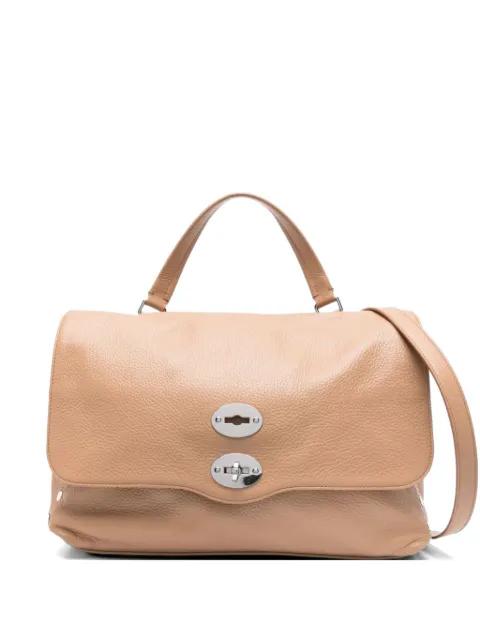 medium Postina studded leather tote bag by ZANELLATO