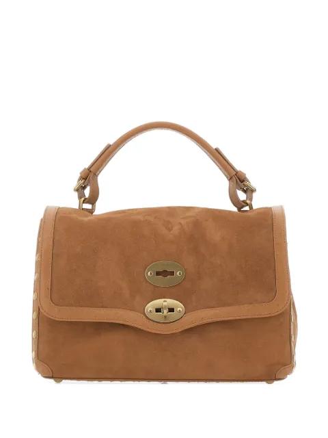 mini Postina studded suede tote bag by ZANELLATO