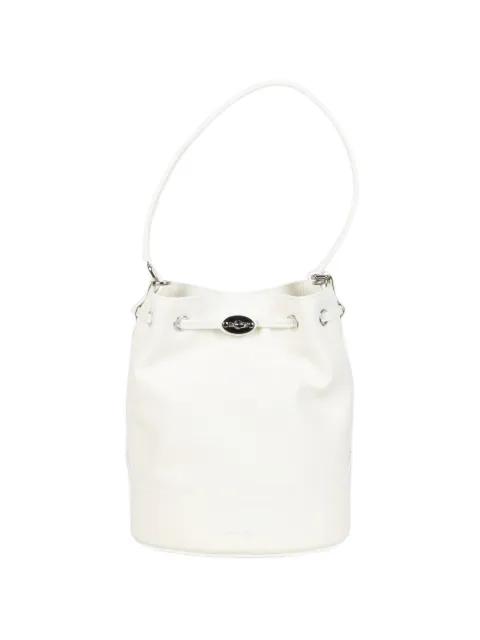 pebbled-leather drawstring bucket bag by ZANELLATO
