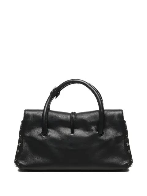 small Dotta Centauro leather-buckle studded tote bag by ZANELLATO