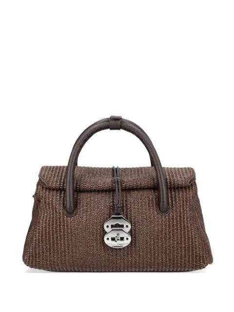 small Dotta® woven tote bag by ZANELLATO