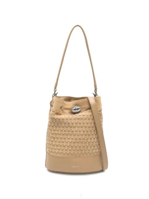 small Monda woven suede bucket bag by ZANELLATO