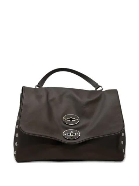 small Postina leather tote bag by ZANELLATO