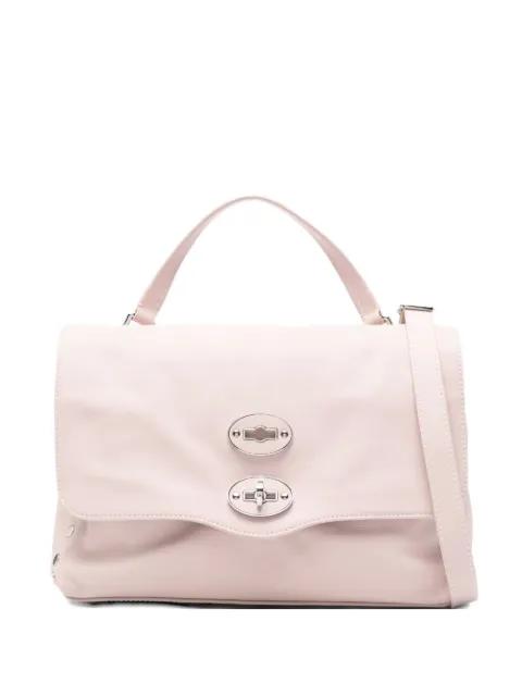 small Postina® studded leather tote bag by ZANELLATO