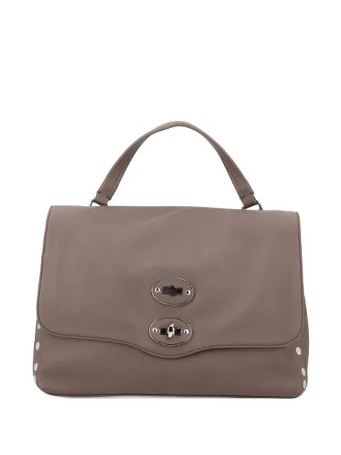 top-handle lock tote bag by ZANELLATO