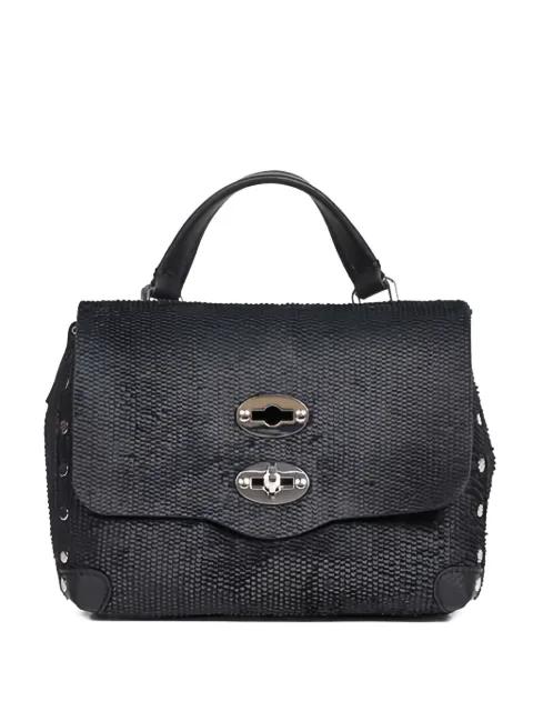 turn-lock studded-embellishment tote bag by ZANELLATO