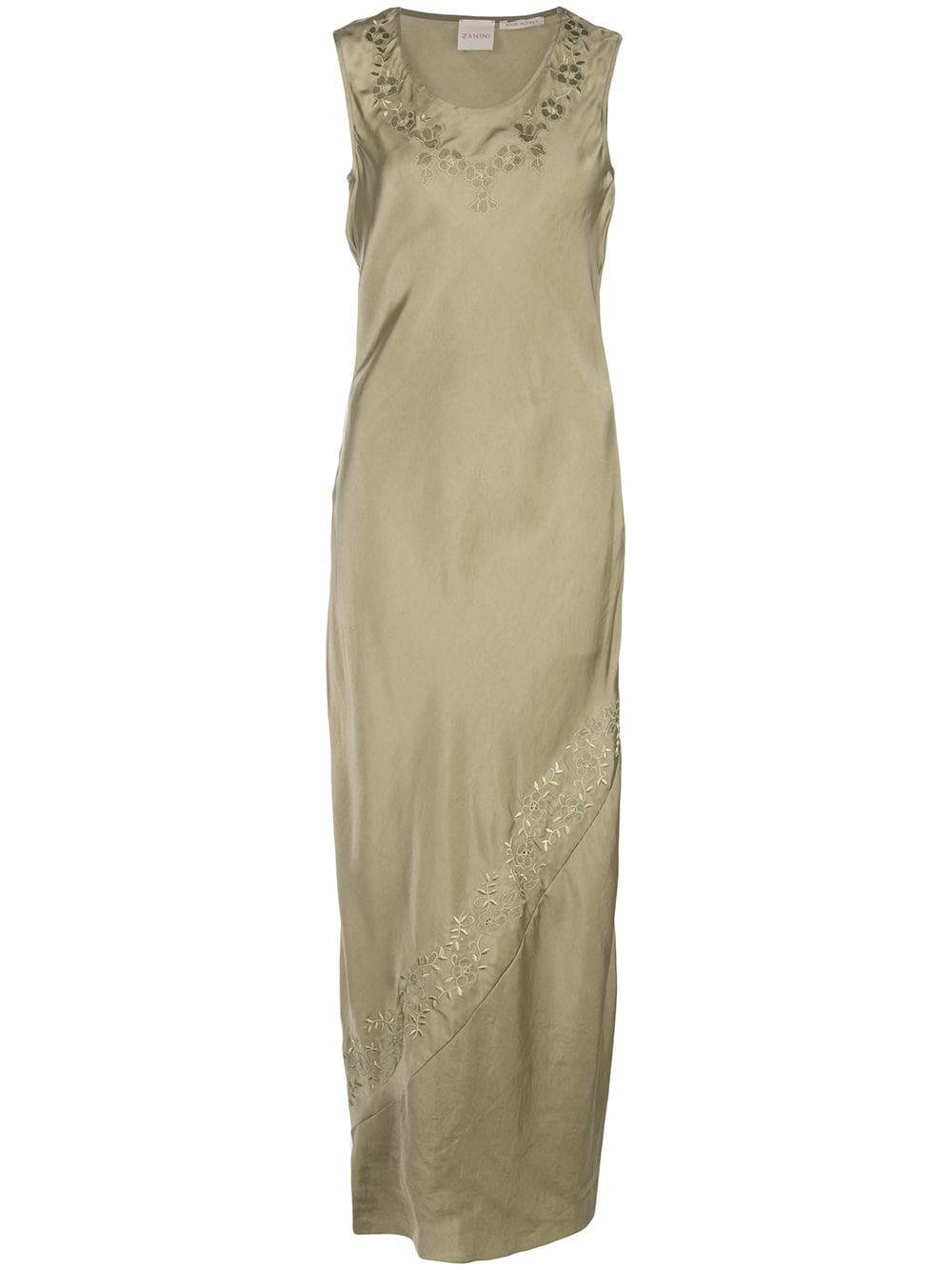 floral embroidered maxi dress by ZANINI