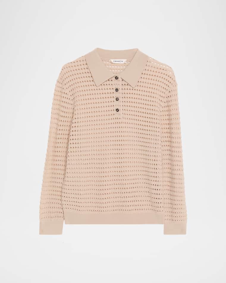 Long-Sleeve Polo by ZANKOV