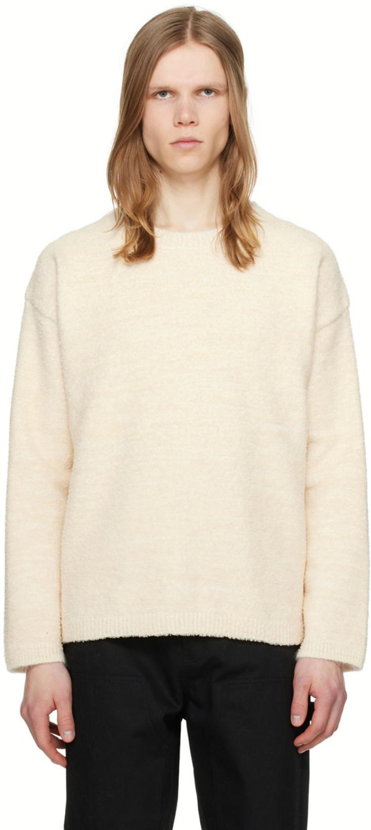 Off-White Crewneck Sweater by ZANKOV