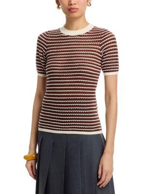 Short Sleeve Crewneck Sweater by ZANKOV