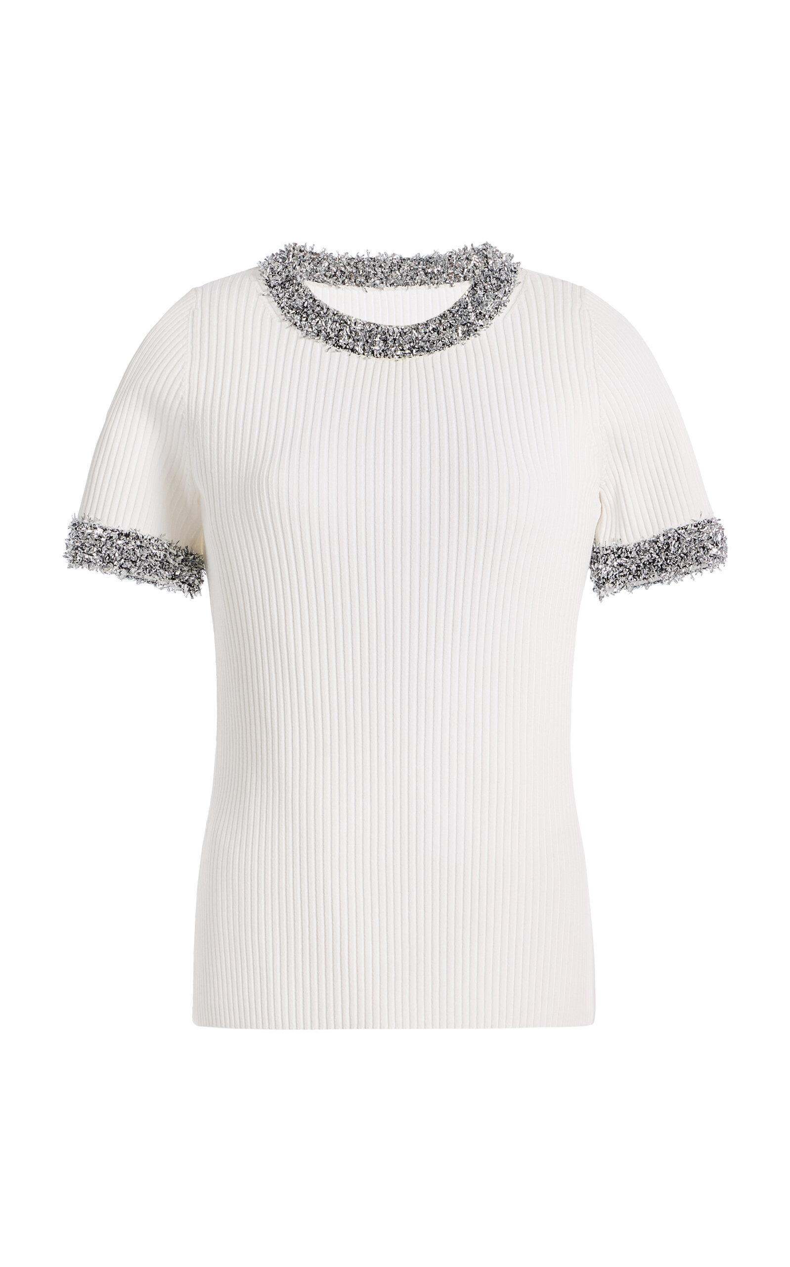 ZANKOV Katerina Embellished Jersey T-Shirt - Moda Operandi by ZANKOV