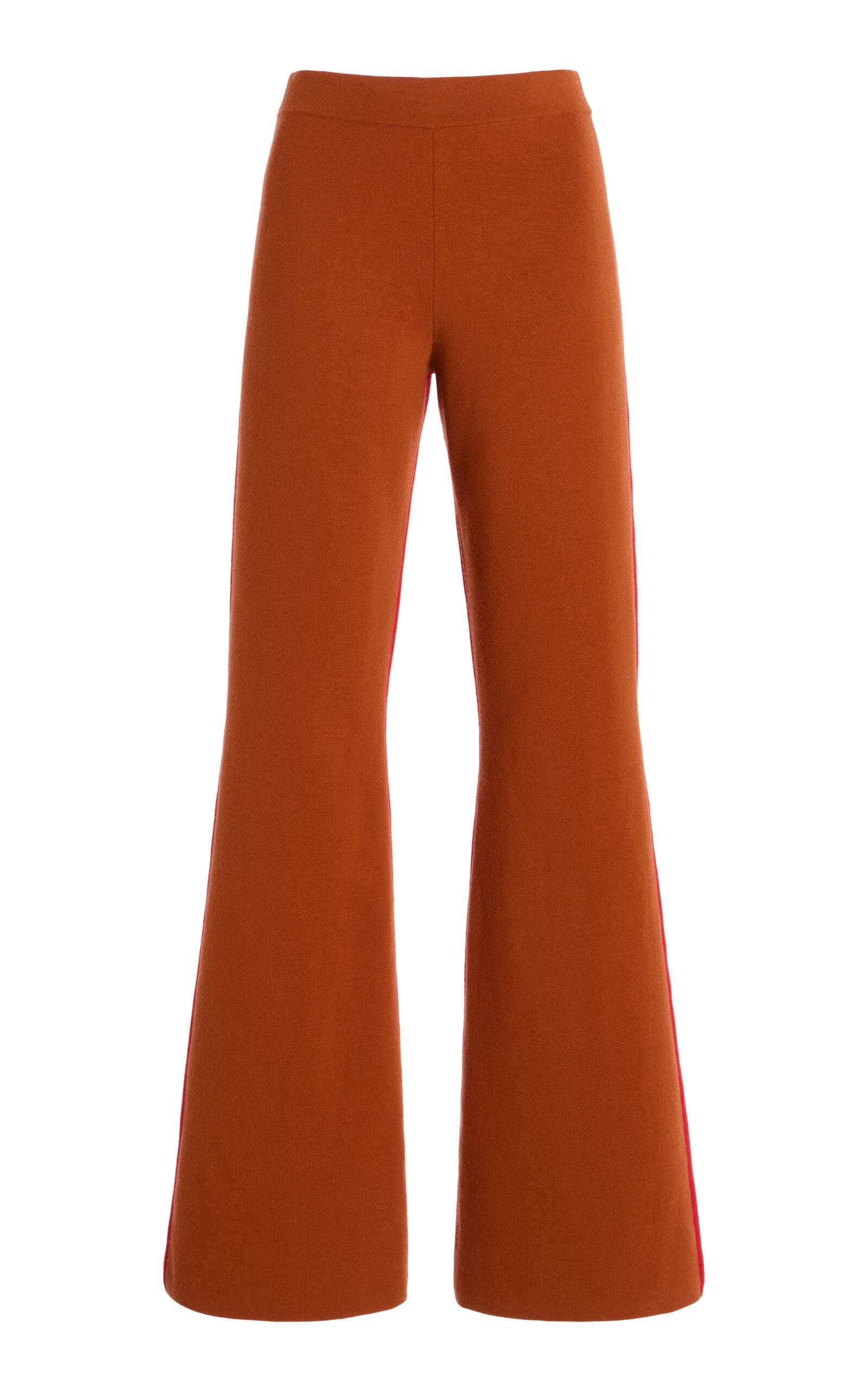 ZANKOV Patricia Colorblocked Merino Wool Flared Pants - Moda Operandi by ZANKOV