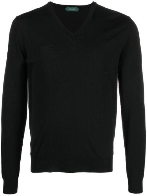 V-neck knit jumper by ZANONE