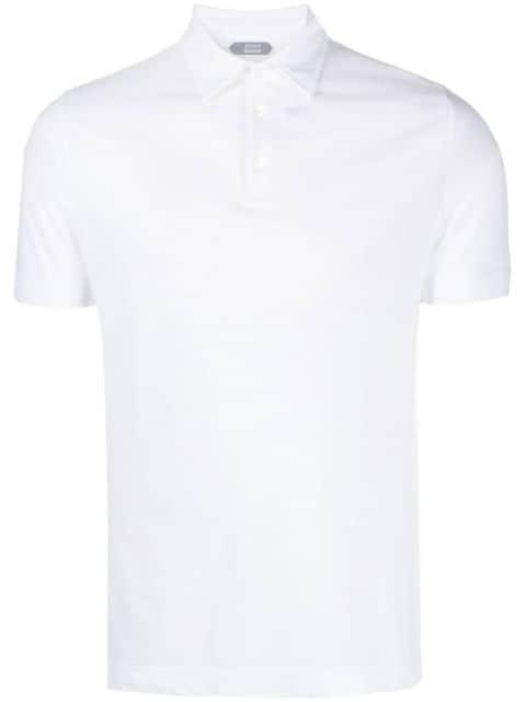 basic short-sleeved polo shirt by ZANONE