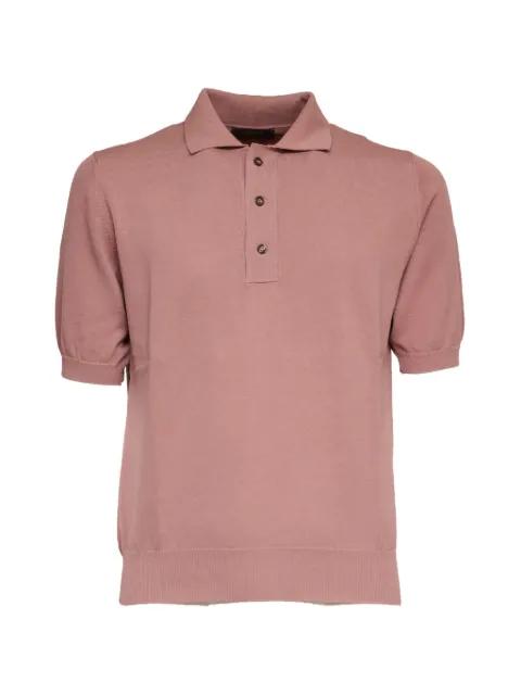 button ribbed polo shirt by ZANONE