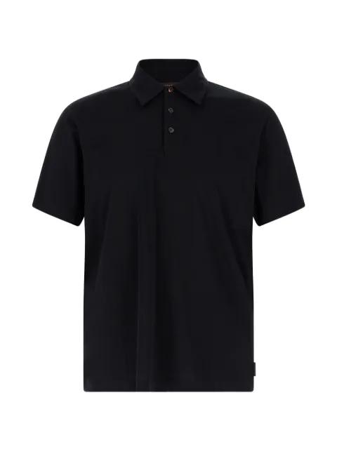 buttoned short-sleeve polo shirt by ZANONE